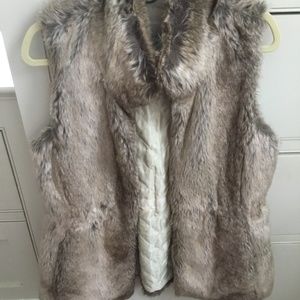 Faux fur vest jacket